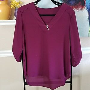 Purple/maroon blouse